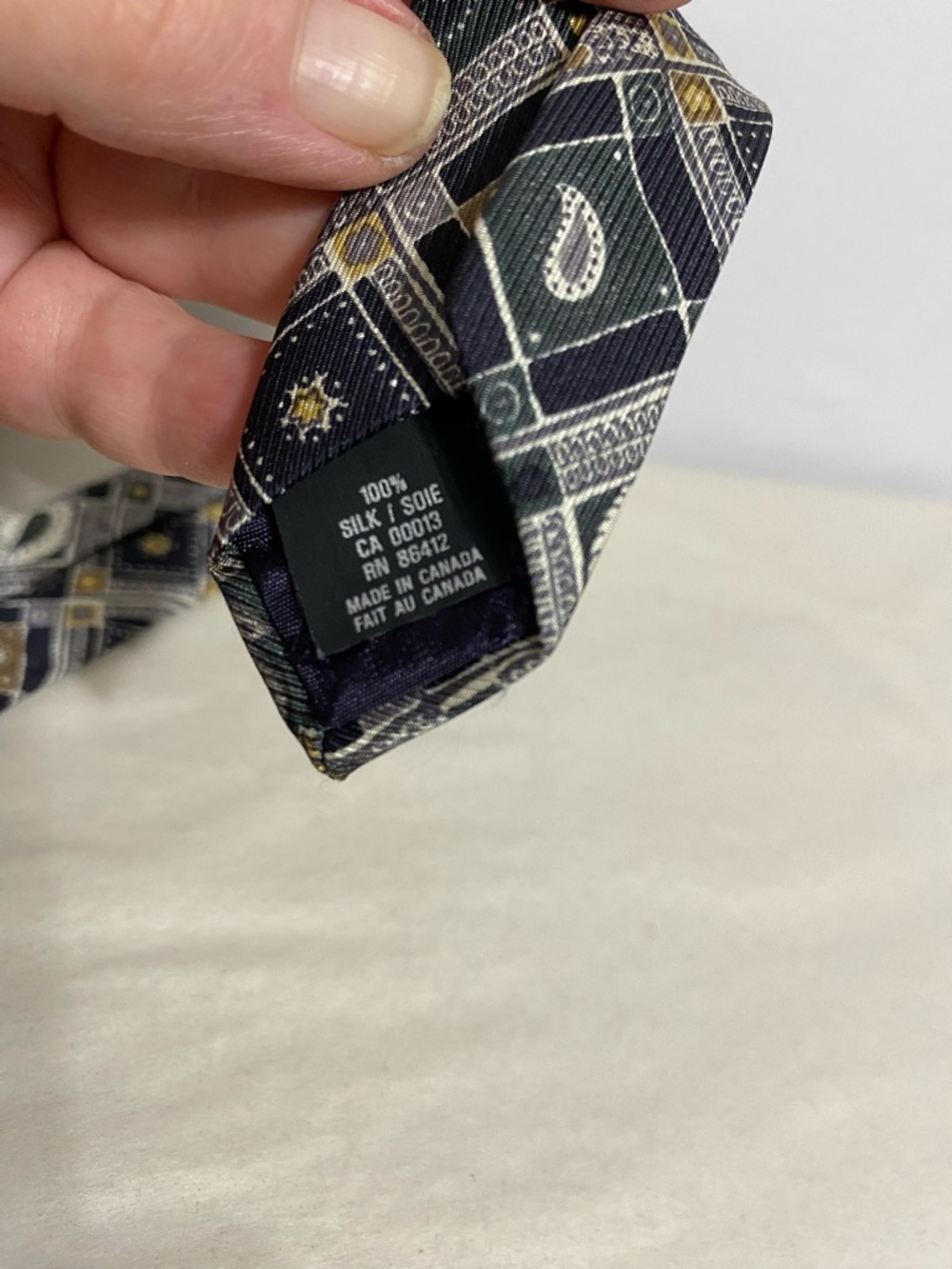 Christian Dior Monsieur 100% Silk Men’s Neck Tie Made In Canada - Picture 6 of 6